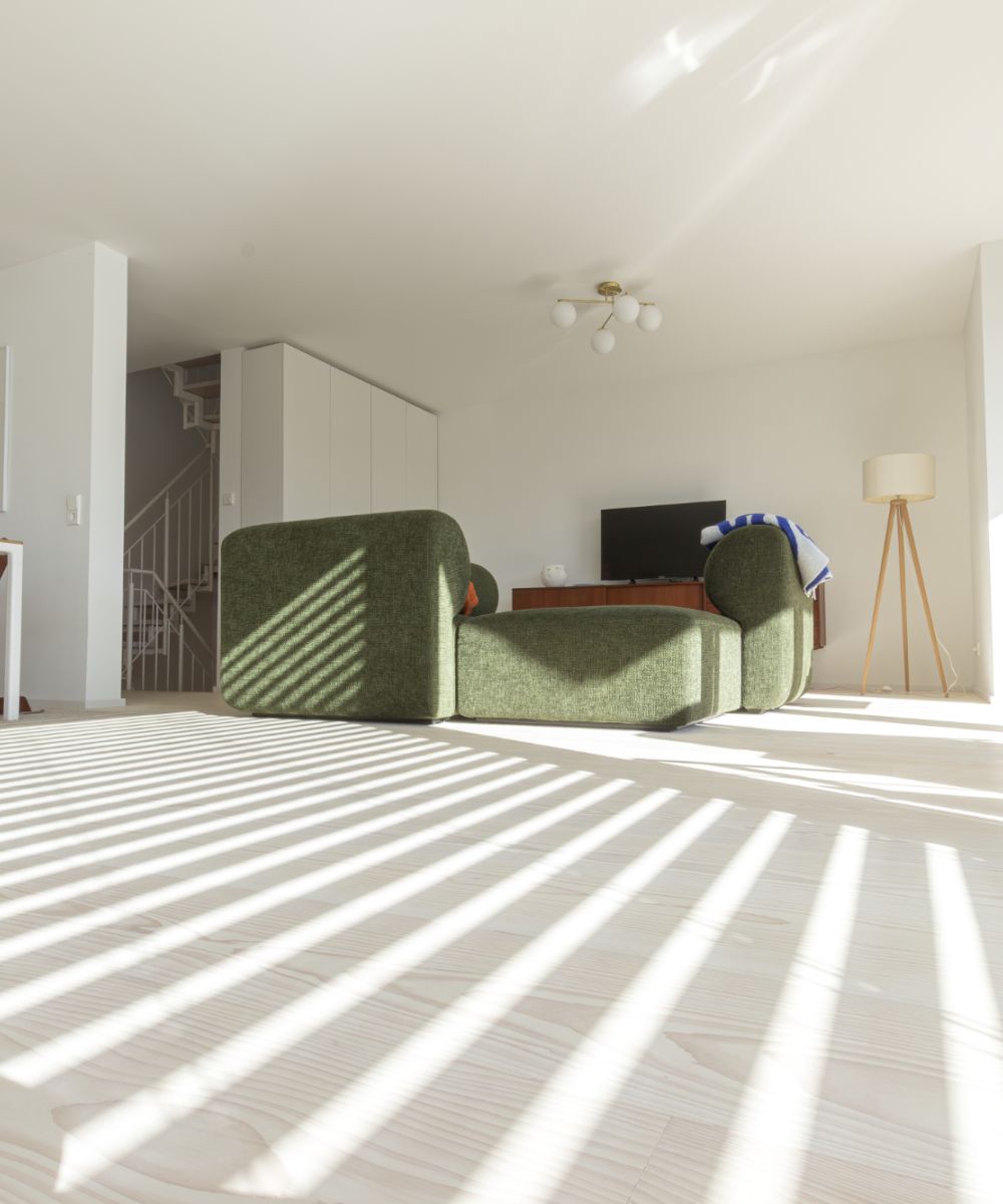 Modernes Einfamilienhaus mit Weißtanne Systemdielen