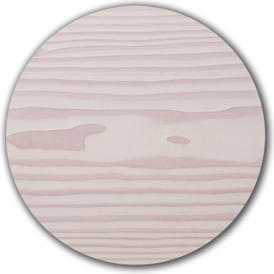 Nahaufnahme eines hellen Douglasie-Holzbodens in der Oberfläche Lauge extra weiß und Öl extra weiß, mit feinem Weißton, leichtem Rotstich und charakteristischer Maserung.