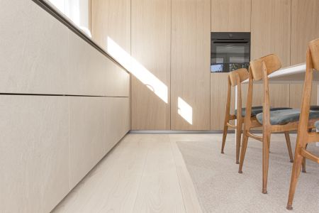 Modernes Einfamilienhaus mit Weißtanne Systemdielen