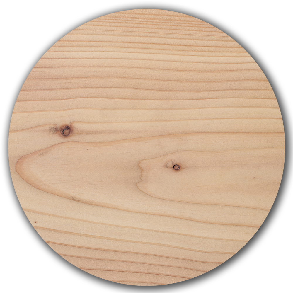 Lärche-Holzboden, Oberfläche Lauge weiß und Öl natur, warmer natürlicher Rotton der Lärche mit charakteristischer Maserung