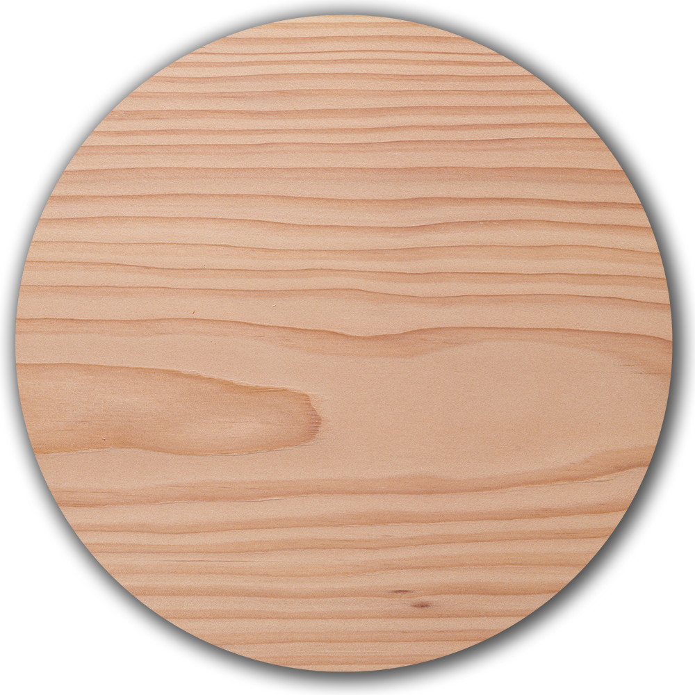 Parquet en Douglas, surface Soude de blanc & huile naturelle, teinte rouge chaude naturelle du Douglas avec un veinage caractéristique.