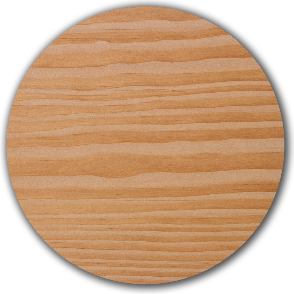 Parquet en Douglas, surface huile blanche, ton naturel éclairci avec un veinage doux.